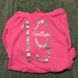 Pink Hollister hoodie